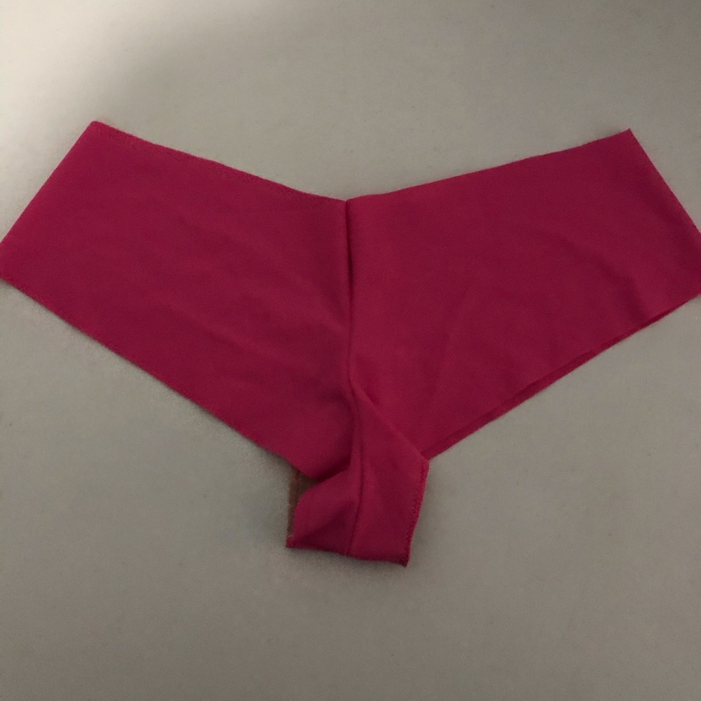 Hot Pink Leilani Bikini Hipster Bottoms-Raw edge-L